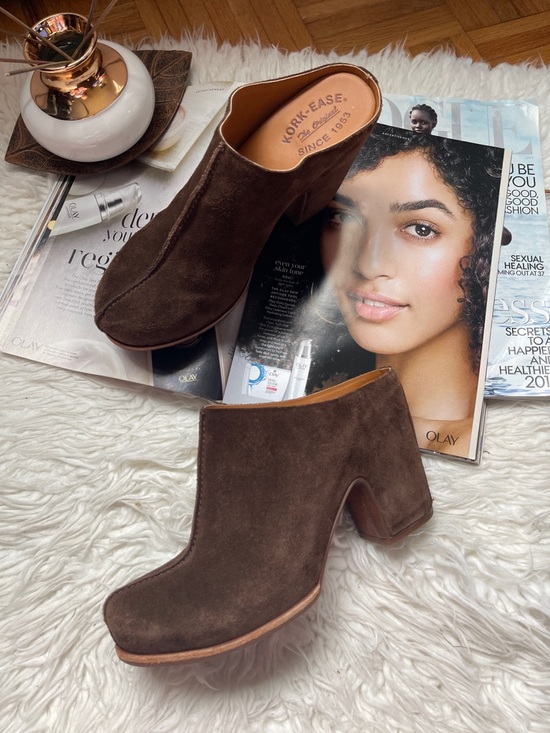 Kork-Ease Shoes - Kork-Ease Women’s Brown Suede Heeled Mules